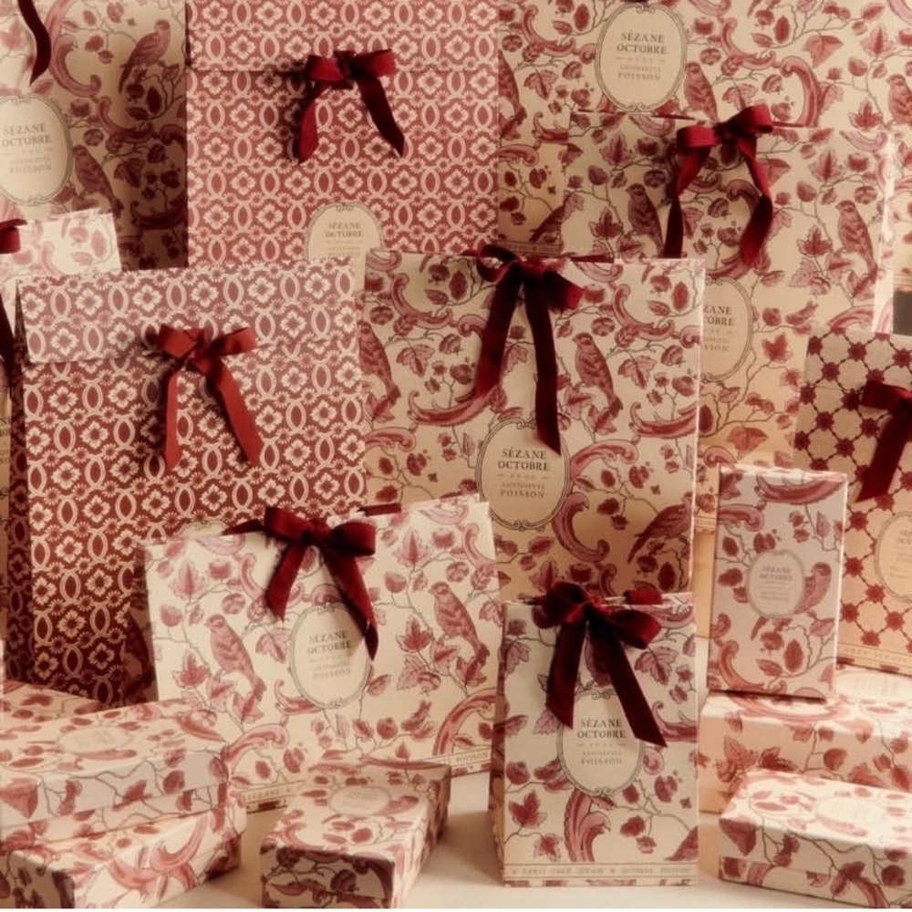 Sézane gift paper pouch & bag set
